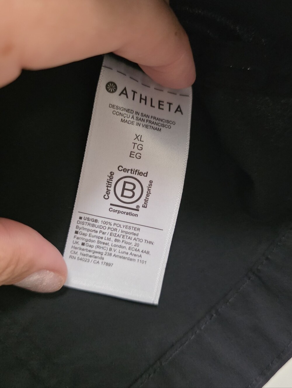 ATHLETA Performance poplin Popover Button Down Top XL - Picture 6 of 7